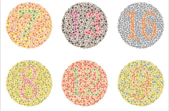 Ishihara test image